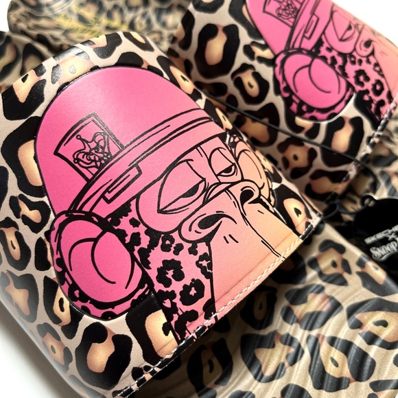 NWOB Skechers x Snoop Dogg Dr. Bombay Leopard Slide Sandals Men’s 10 Animal - Picture 3 of 8